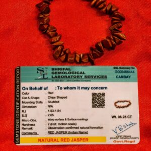 NATURAL RED JASPER(Bracelet)