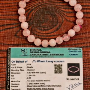 NATURAL ROSE QUARTZ(Bracelet)