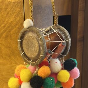 Miniature Idakka (Made with Real wood & Leather)